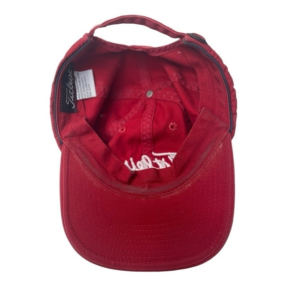 Titleist  Red Adjustable Golf Hat - Picture 8 of 8
